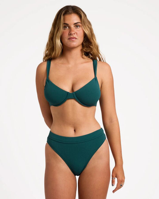 Image of Swimwear. Product name - Billabong Womens Sunkissed Gia Dd Bikini Top Lost Lagoon in Lost Lagoon colour by brand - Billabong