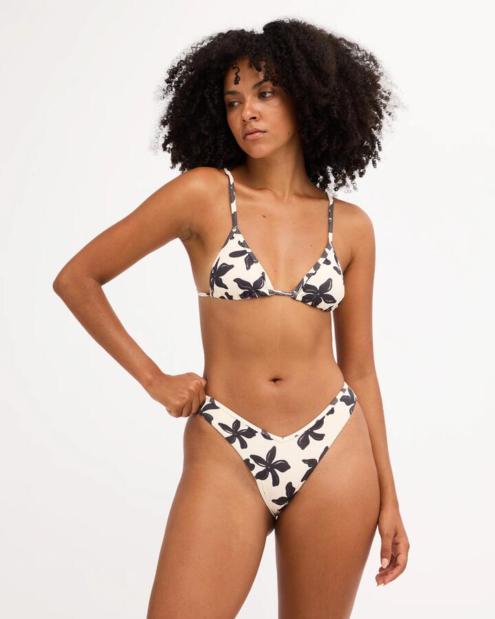 Image of Swimwear. Product name - Billabong Womens Dusk To Dawn V Hike Bikini Bottom Salt Crystal in Salt Crystal colour by brand - Billabong