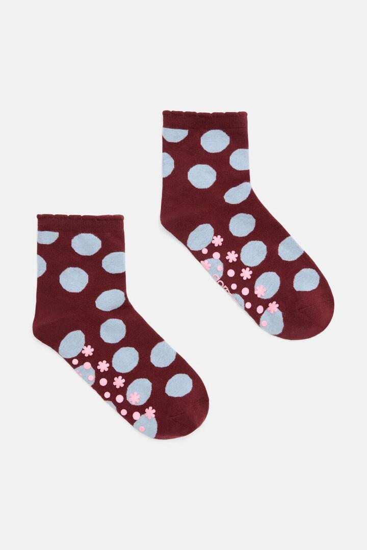 Image of Socks. Product name - On The Dot Ankle Socks in Multi colour by brand - Gorman