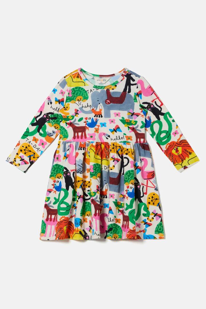Image of Dresses. Product name - Ta-DA Kids Dress in Cream colour by brand - Gorman