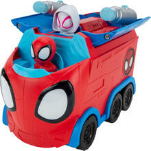 Image of Action Figures. Product name - Marvel Spidey and His Amazing Friends Web-Spinning Hauler in colour by brand - Toymate