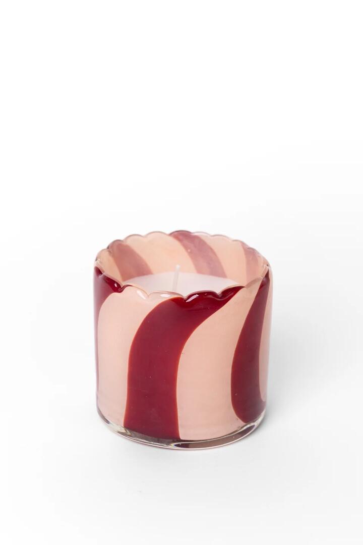 Image of Perfumes & Colognes. Product name - Billie Rose Red 8cm Glass Candle in Red colour by brand - Coast to Coast