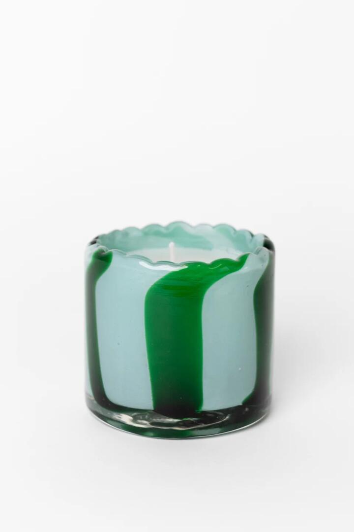 Image of Perfumes & Colognes. Product name - Billie Sky Emerald 8cm Glass Candle in colour by brand - Coast to Coast