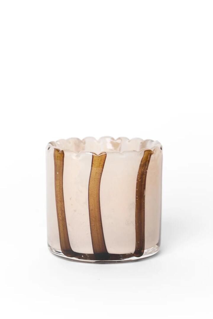Image of Perfumes & Colognes. Product name - Billie Mustard Rose 8cm Glass Candle in colour by brand - Coast to Coast