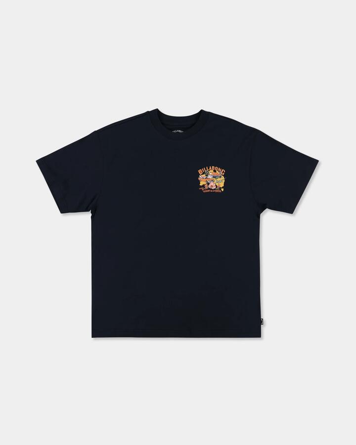 Image of T-Shirts. Product name - Billabong Mens Aus Map T-Shirt Navy in Navy colour by brand - Billabong