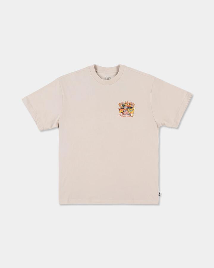 Image of T-Shirts. Product name - Billabong Mens Aus Map T-Shirt Stone in Stone colour by brand - Billabong