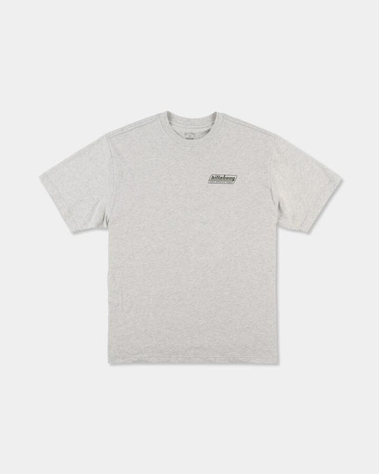 Image of T-Shirts. Product name - Billabong Mens Walled T-Shirt Light Grey Heather in Light Grey Heather colour by brand - Billabong