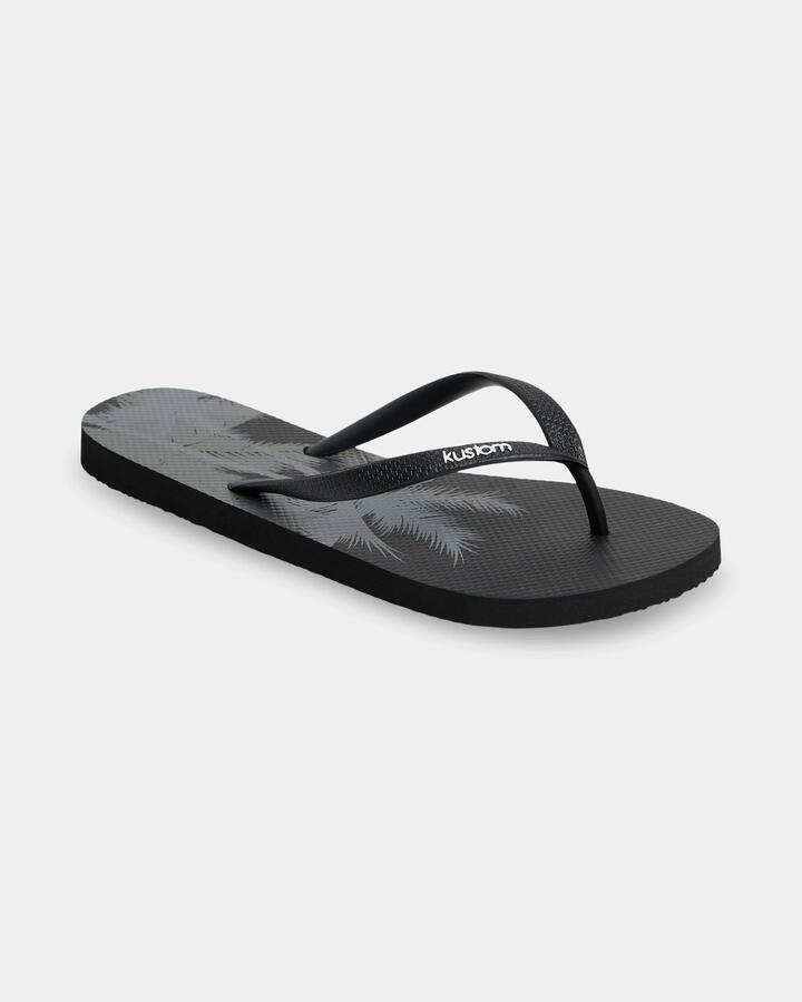 Image of Sandals. Product name - Kustom Womens Classic Sandals Black in Black colour by brand - Kustom