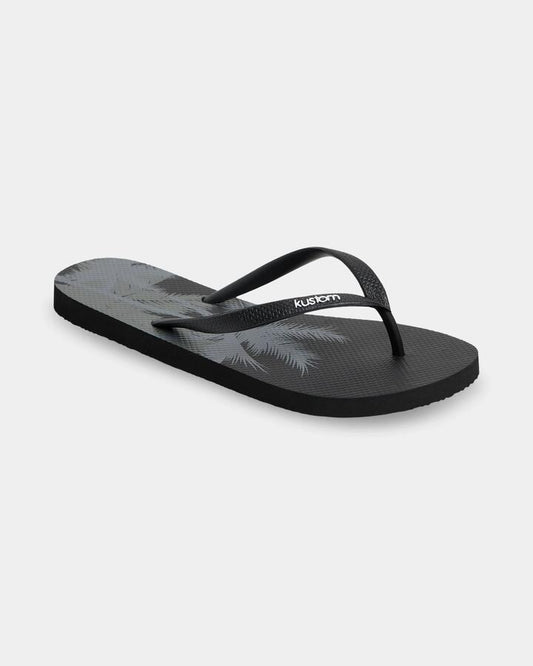 Image of Sandals. Product name - Kustom Womens Classic Sandals Black in Black colour by brand - Kustom