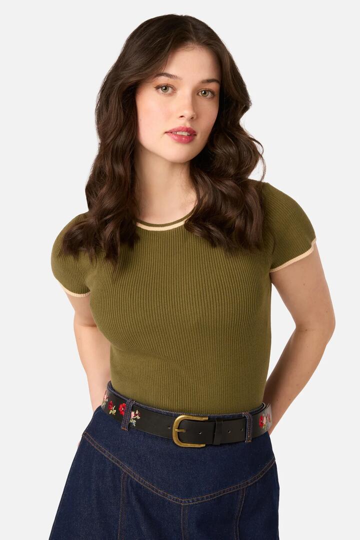 Image of Belts. Product name - Posy Embroidered Belt in Black colour by brand - Princess Highway