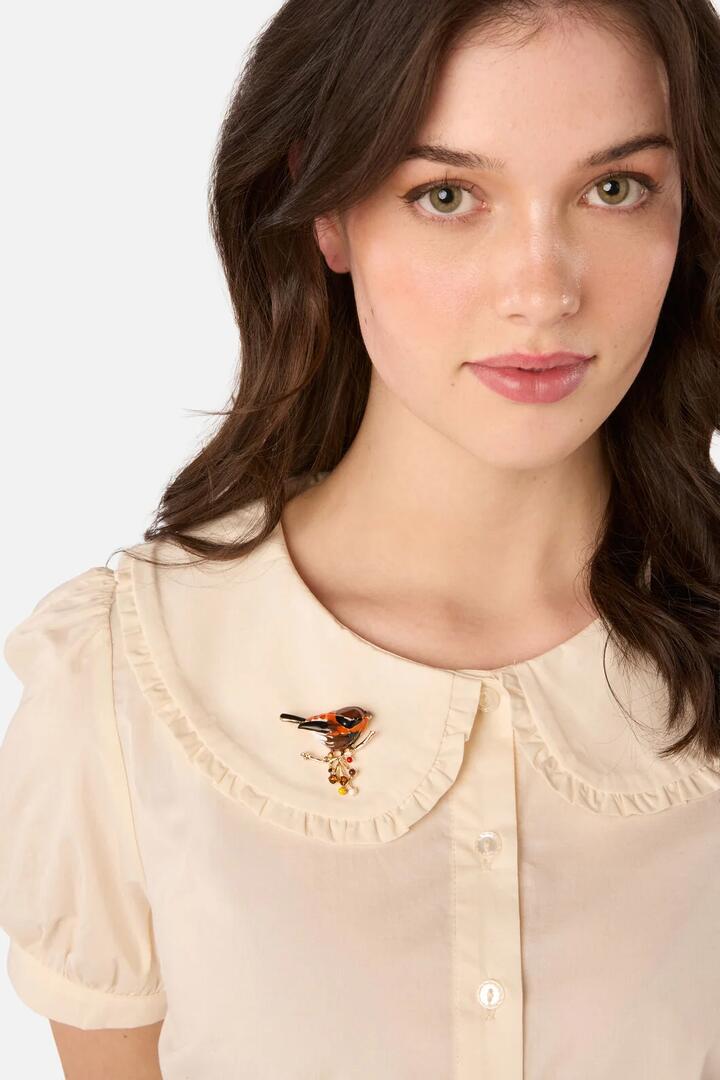 Image of Keychains. Product name - Bird On A Branch Brooch in Chocolate colour by brand - Princess Highway