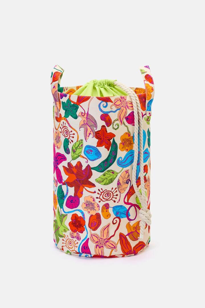 Image of Decor. Product name - Pop Botanical Laundry Basket in Print colour by brand - Gorman