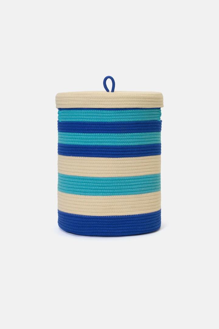 Image of Others. Product name - Pop Botanical Lidded Basket in Multi colour by brand - Gorman