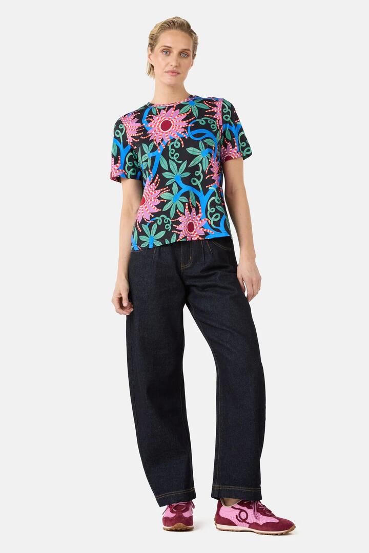 Image of T-Shirts. Product name - Passion Flower Classic Tee in Print colour by brand - Gorman