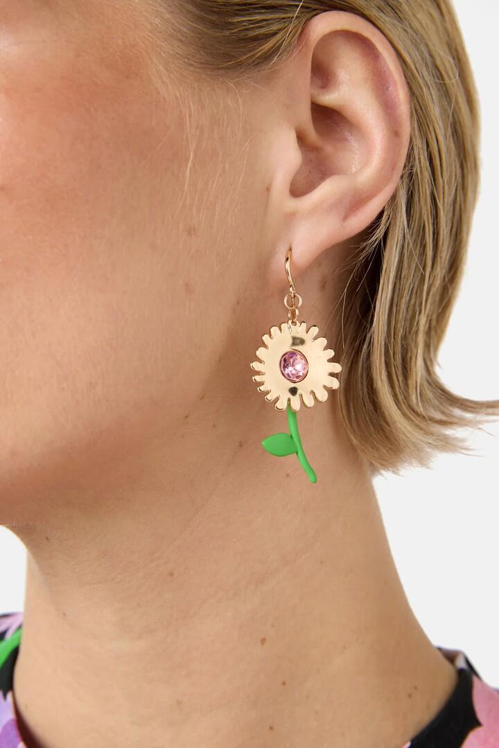 Image of Earrings. Product name - Pick A Posy Earrings in Multi colour by brand - Gorman