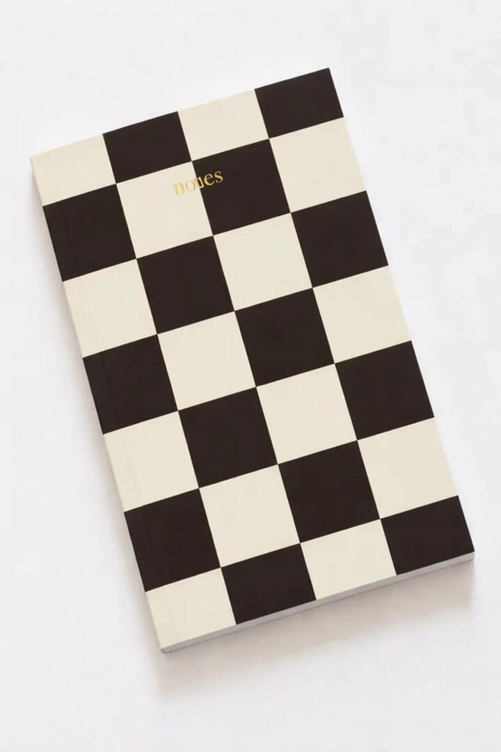 Image of Notebooks & Notepads. Product name - Harmony Notes Chocolate Check 200 Page Notebook in colour by brand - Papier HQ