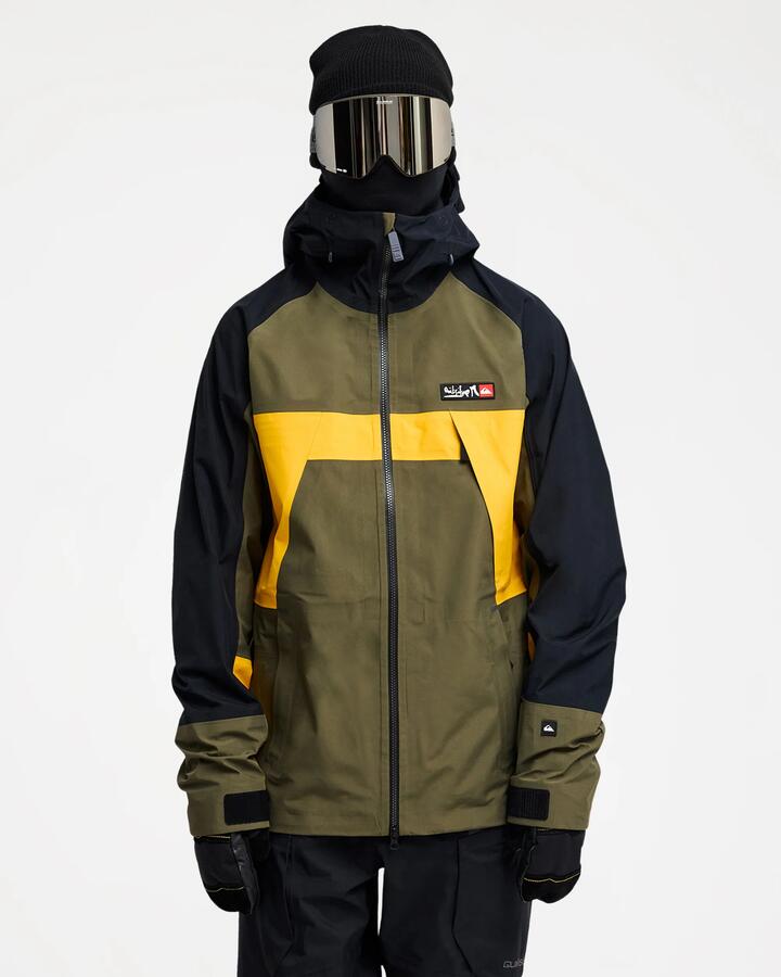 Image of Coats & Jackets. Product name - Quiksilver Mens Young Guns Gore-Tex 3L Snow Jacket Grape Leaf in Grape Leaf colour by brand - Quiksilver
