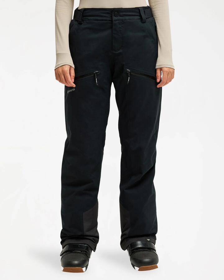Image of a model wearing Pants. Product name - Roxy Womens Gore-Tex Stretch Landform Snow Pants True Black in True Black colour by brand - Roxy