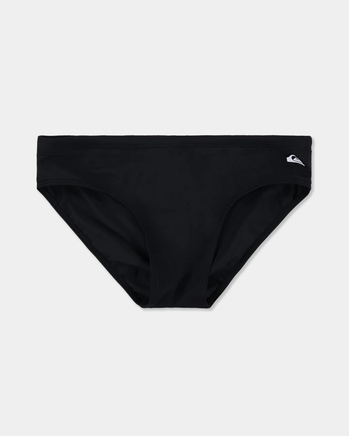 Image of Lingerie. Product name - Quiksilver Mens Core Swim Brief Black in Black colour by brand - Quiksilver