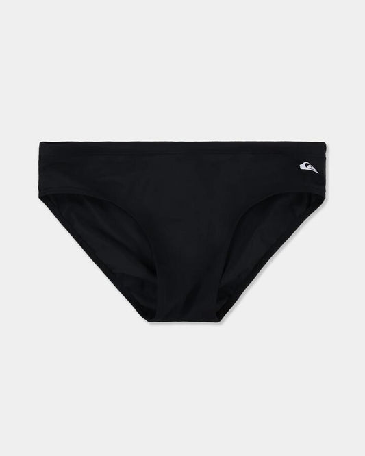 Image of Lingerie. Product name - Quiksilver Mens Core Swim Brief Black in Black colour by brand - Quiksilver