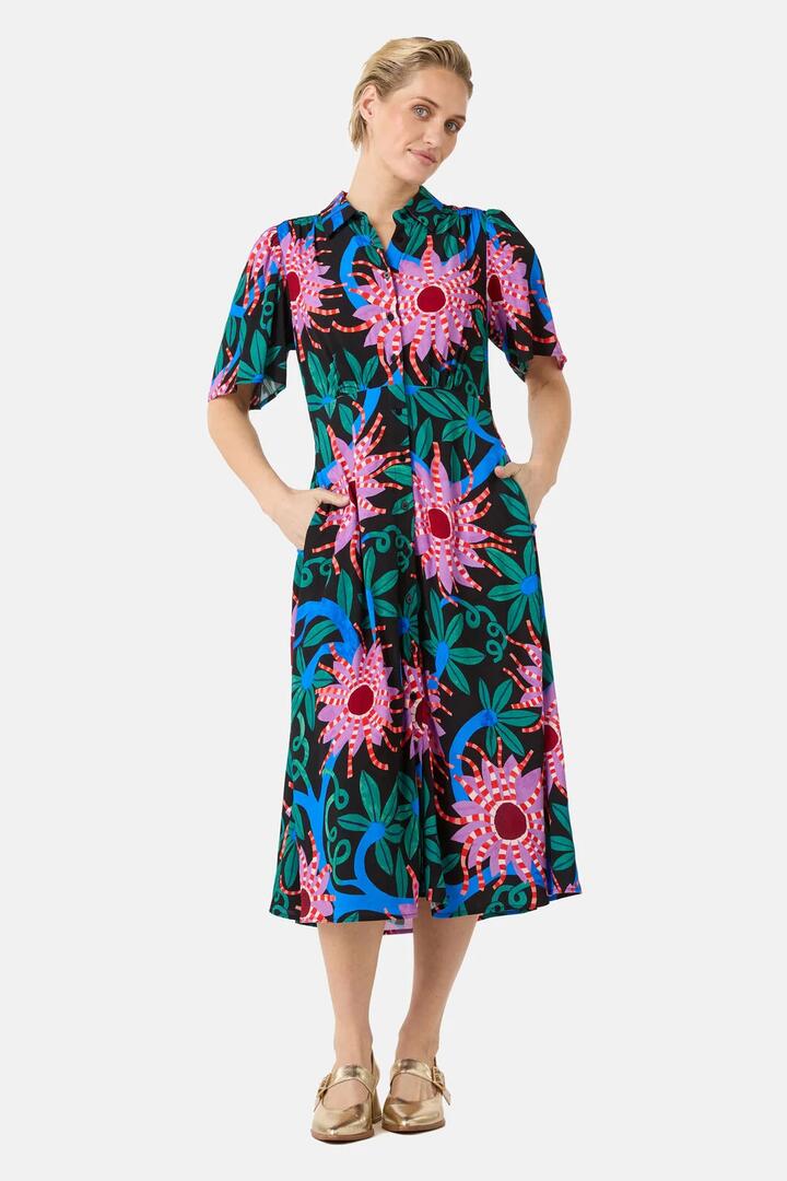 Image of Dresses. Product name - Passion Flower Shirt Dress in Print colour by brand - Gorman