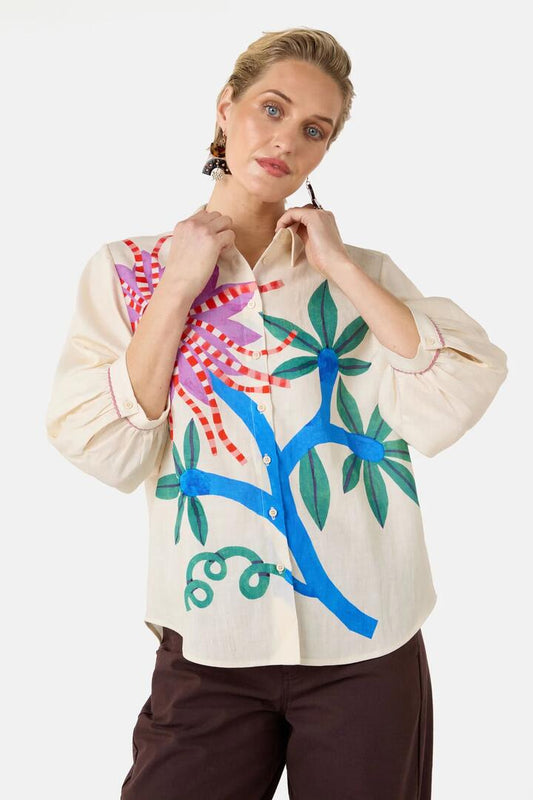 Image of Shirts. Product name - Passion Flower Shirt in Print colour by brand - Gorman