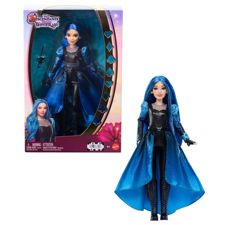 Image of Dolls. Product name - Disney Descendants: Wicked Wonderland Deluxe Fashion Doll & Accessory â Chloe Wonderland in colour by brand - Disney Descendants