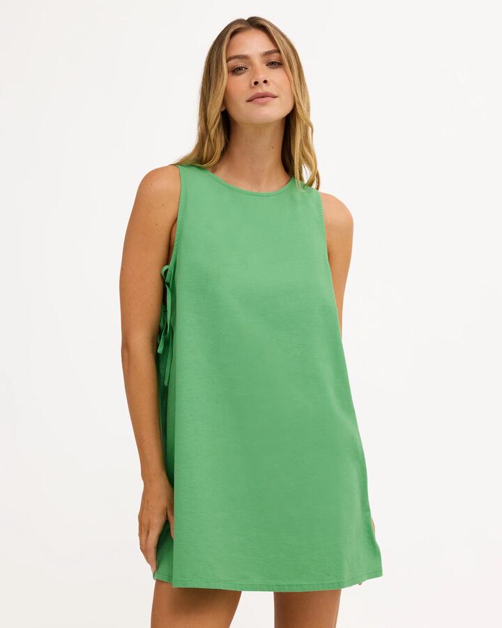 Image of Dresses. Product name - Billabong Womens Heaven Mini Dress Field Green in Field Green colour by brand - Billabong