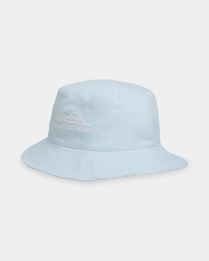 Image of Hats. Product name - Quiksilver Womens Essential Revo Bucket Hat Skyway in Skyway colour by brand - Quiksilver