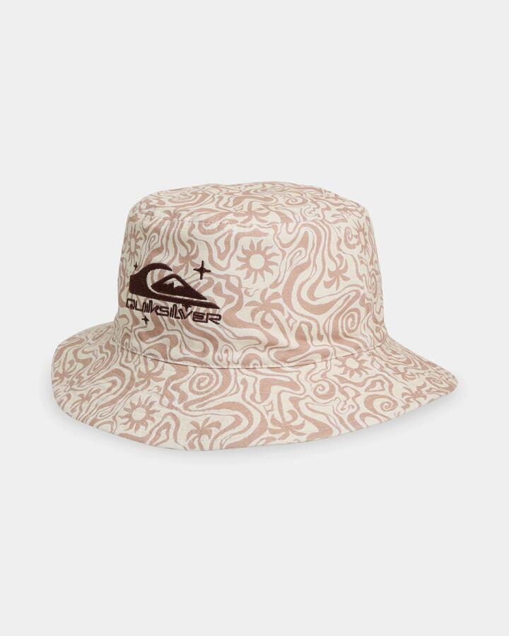 Image of Hats. Product name - Quiksilver Womens Essential Revo Bucket Hat Almond in Almond colour by brand - Quiksilver