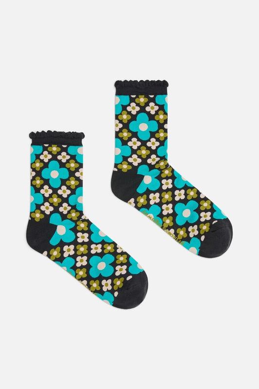 Image of Socks. Product name - Navy Mimi Sock in Navy colour by brand - Princess Highway