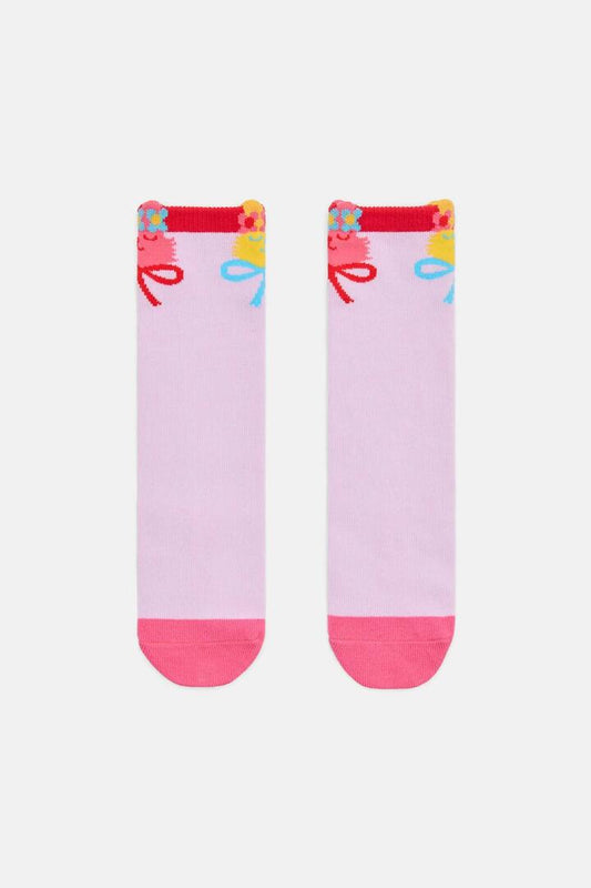 Image of Socks. Product name - Pretty Cat Kids Sock in Multi colour by brand - Gorman