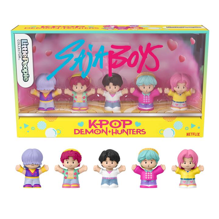 Image of Action Figures. Product name - Little People Collector Kpop Demon Hunters Saja Boys in colour by brand - Little People Collector
