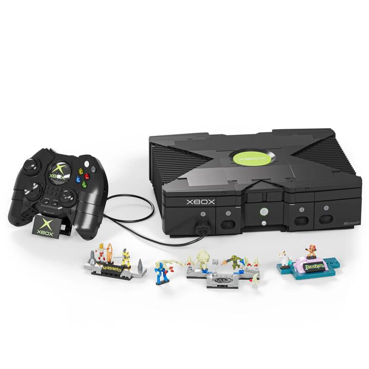 Image of Construction Set Toys. Product name - Mattel Brick Shop Microsoft XBOX Building Set in colour by brand - Mattel Brick Shop