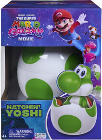 Image of Action Figures. Product name - Super Mario Galaxy Movie- Interactive Hatchin Yoshi in colour by brand - Toymate