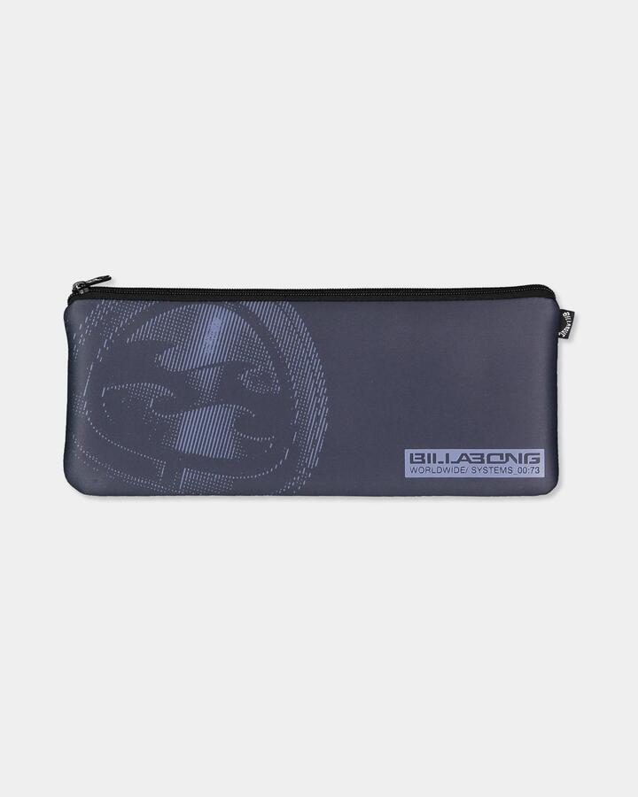 Image of Accessories. Product name - Billabong Mens Large Pencil Case Navy in Navy colour by brand - Billabong
