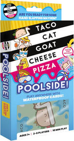 Image of Games. Product name - Taco Cat Goat Cheese Pizza Poolside Waterproof Card Game in colour by brand - Toymate
