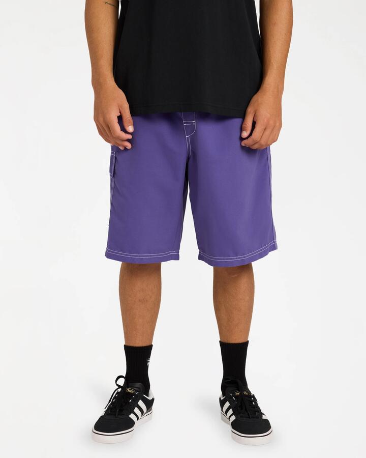 Image of Swimwear. Product name - Billabong Mens Throw On 22" Boardshorts Purple in Purple colour by brand - Billabong
