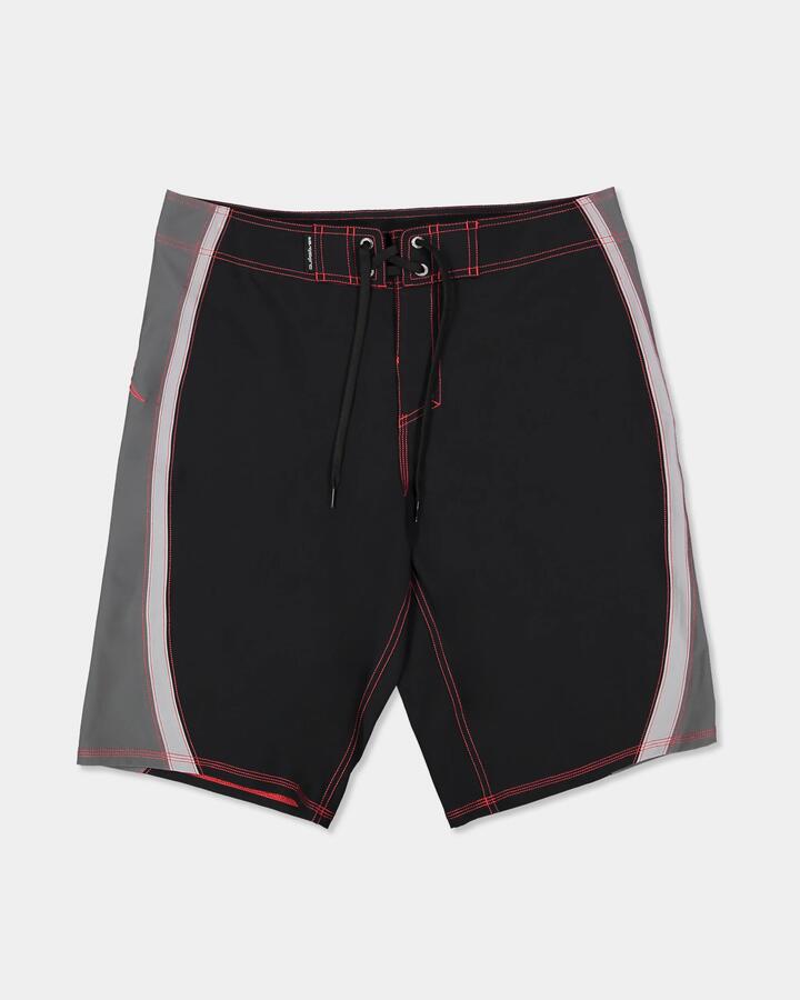 Image of Swimwear. Product name - Quiksilver Mens Revival 23" Boardshorts Black in Black colour by brand - Quiksilver
