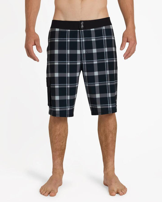 Image of Swimwear. Product name - Quiksilver Mens Instinct 21" Boardshorts Black in Black colour by brand - Quiksilver