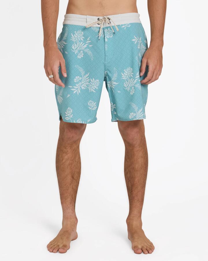 Image of Swimwear. Product name - Billabong Mens Good Times Lt 17.5" Boardshorts Blue Haze in Blue Haze colour by brand - Billabong