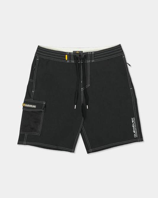 Image of Swimwear. Product name - Quiksilver Mens Freshwater 20" Boardshorts Black in Black colour by brand - Quiksilver