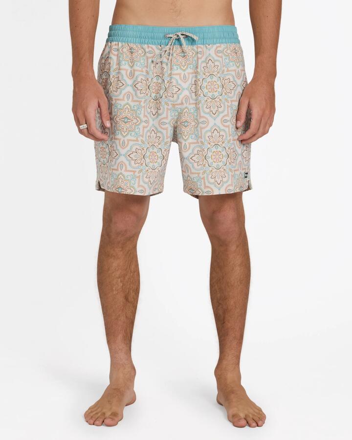 Image of Swimwear. Product name - Billabong Mens Good Times Layback 16" Boardshorts Vintage Khaki in Vintage Khaki colour by brand - Billabong