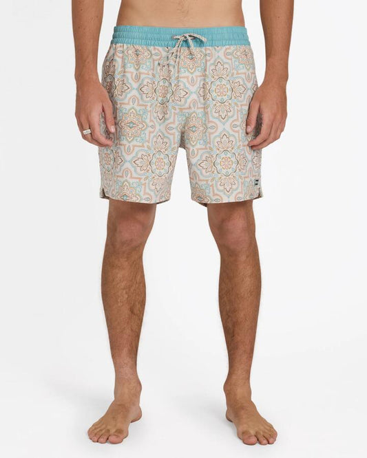 Image of Swimwear. Product name - Billabong Mens Good Times Layback 16" Boardshorts Vintage Khaki in Vintage Khaki colour by brand - Billabong