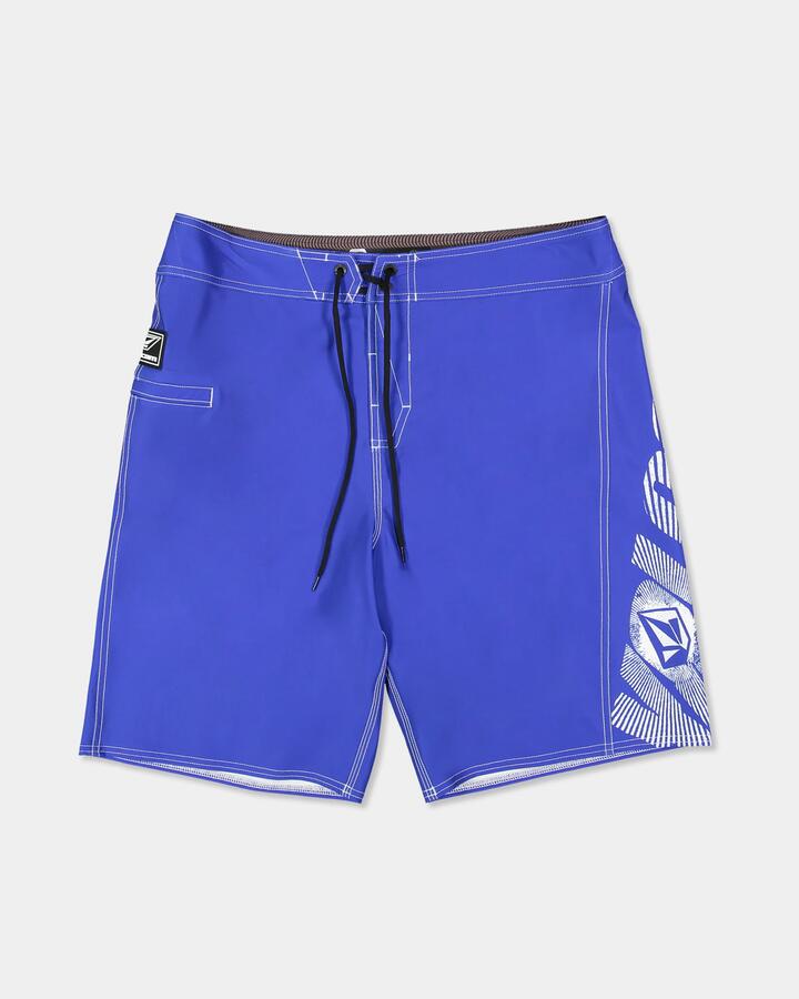 Image of Swimwear. Product name - Volcom Mens Reaper Stone Mod 21" Boardshorts Regatta Blue in Regatta Blue colour by brand - Volcom
