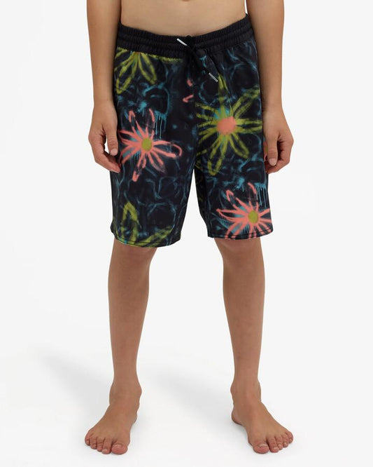 Image of Accessories. Product name - Volcom Boys 8-16 Overide Trunk Black in Black colour by brand - Volcom