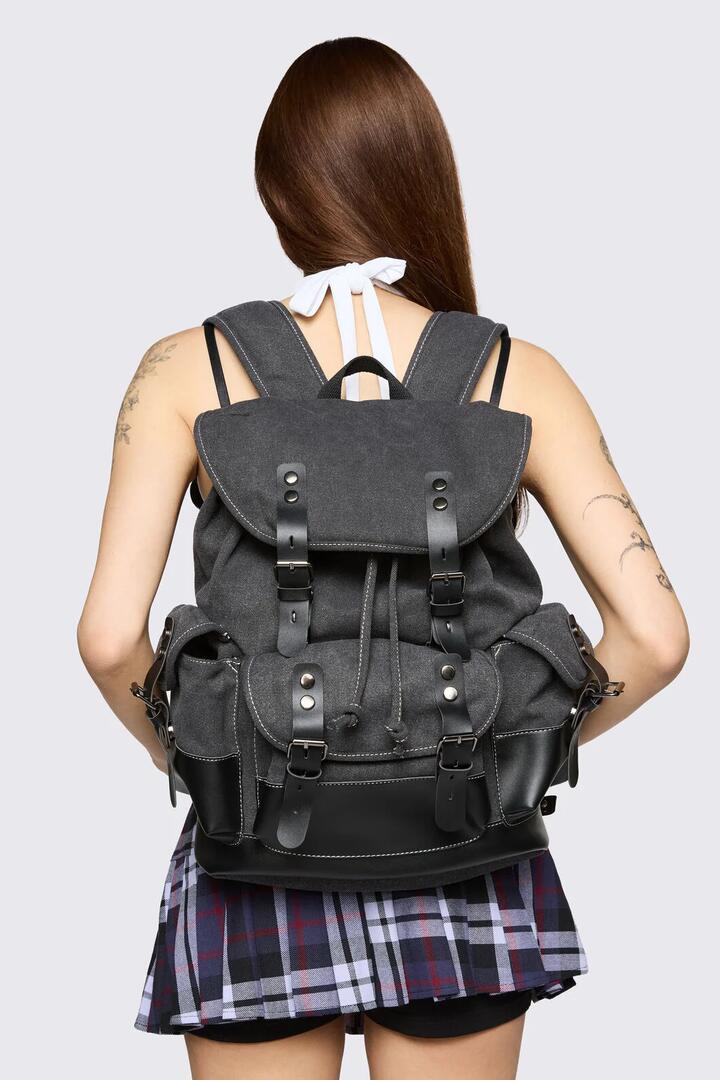 Image of Bags. Product name - Utility Backpack in Dark Grey colour by brand - Black Friday