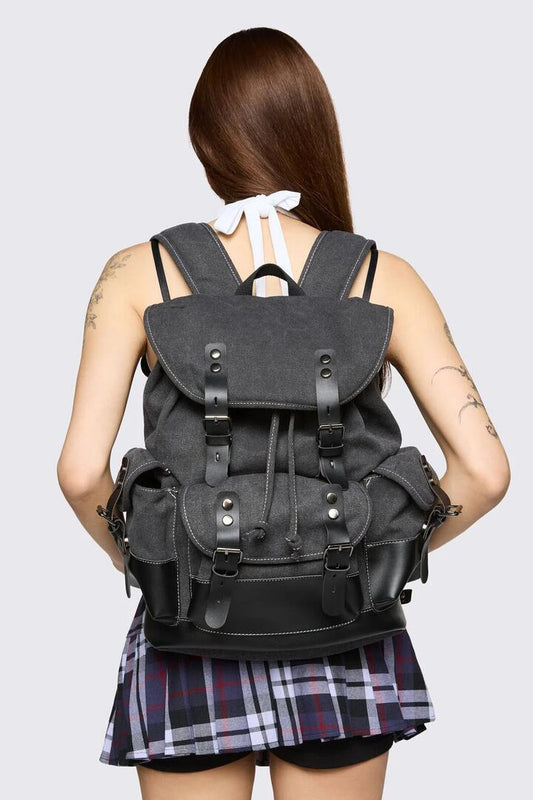 Image of Bags. Product name - Utility Backpack in Dark Grey colour by brand - Black Friday