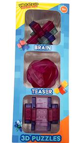Image of Games. Product name - Brain Teaser 3D Puzzles in colour by brand - Toymate