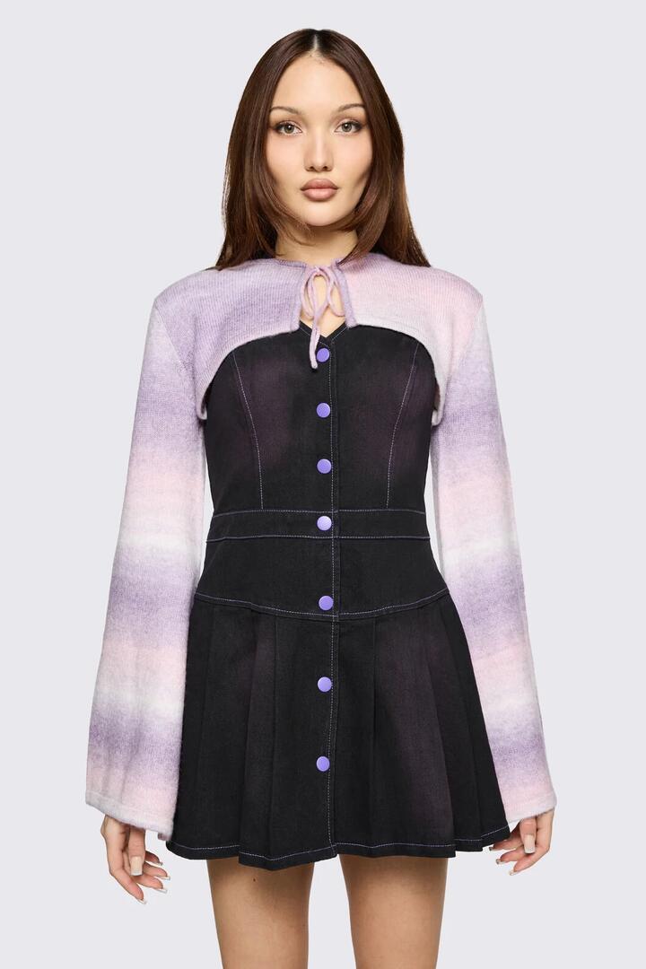 Image of a model wearing Tops. Product name - Low Whisper Sleeves in Multi colour by brand - Black Friday